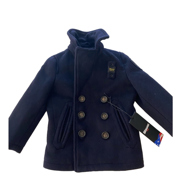 BLAUER USA boys or girls double breasted peacoat NWT - Picture 2 of 10
